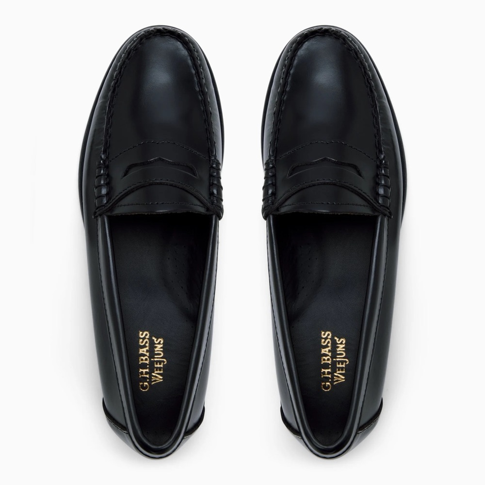 GH Bass Black Loafers